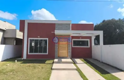Casa em condomínio fechado com 3 quartos à venda na estrada vereador oldemar figueiredo, ubatiba, maricá, 100 m2 por r$ 450.000