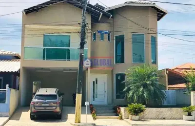Casa em condomínio fechado com 5 quartos à venda na rua nove, ponta grossa, maricá, 272 m2 por r$ 1.300.000