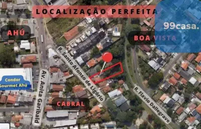 Terreno residencial com 1082m  à venda no cabral - curitiba