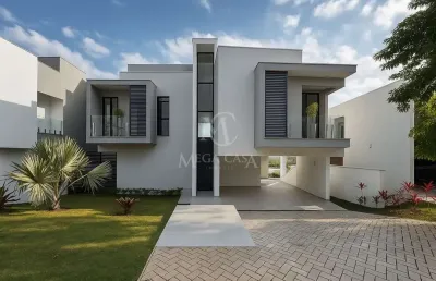 Casa em condomínio fechado com 4 quartos à venda na rua cambuí, 240, alphaville, juiz de fora, 350 m2 por r$ 2.490.000