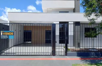 Casa à venda em maringá, parque das laranjeiras, com 3 quartos, com 121 m²