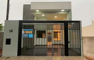 Casa à venda em maringá, jardim dias i, com 3 quartos, com 105 m²