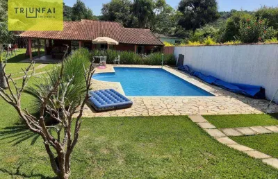 Chácara com 5 dormitórios à venda, 1000 m² por r$ 800.000,00 - campo do meio - araçoiaba da serra/sp
