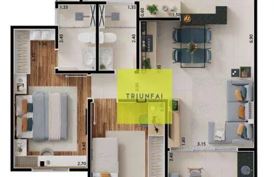 Apartamento com 2 dormitórios à venda, 76 m² - vila santa terezinha - sorocaba/sp