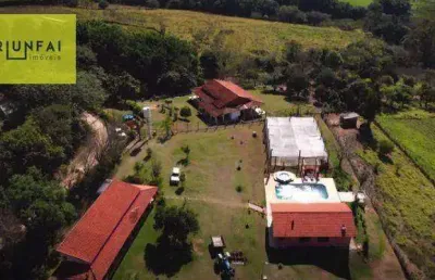 Chácara com 3 dormitórios à venda, 25800 m² por r$ 1.600.000,00 - jundiacanga - araçoiaba da serra/sp