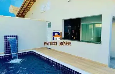 Novidade! linda casa nova com piscina na cidade de itanhaém