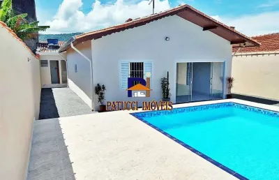 Viva o melhor do litoral: casa com piscina em itanhaém!