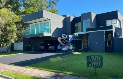 Oportunidade única no serimbura -sobrado com 5 dormitórios à venda, 680 m² por r$ 8.510.000 - condomínio chácara serimbura - são josé dos campos/sp