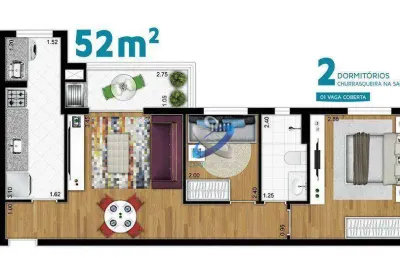 Apartamento com 2 dormitórios à venda, 53 m² por r$ 350.000 - pagador de andrade - jacareí/sp