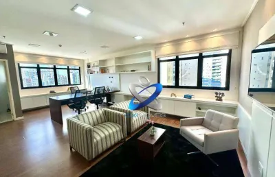 Sala comercial decorada e mobiliada, 54 m² - venda por r$ 600.000 ou aluguel por r$ 6.968/mês - jardim aquarius -edifício prime offices