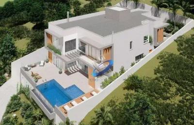 Sobrado com 4 dormitórios à venda, 451 m² por r$ 5.500.000,00 - condomínio reserva do paratehy - são josé dos campos/sp