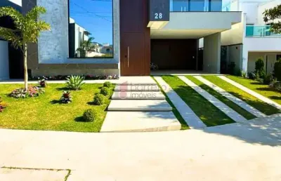 Linda casa alto padrão à venda no condomínio reserva ermida i em jundiaí/sp