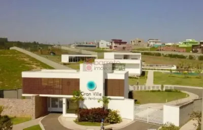 Terreno para venda no condomínio gran ville são venâncio - itupeva/sp