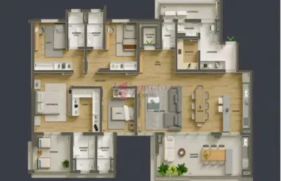 Apartamento à venda terrace serra do japi - 04 suítes - jundiaí/sp