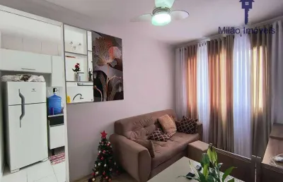Apartamento 2 dormitórios à venda, 47 m²  - condomínio parque sicília - vossoroca - votorantim/sp