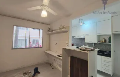 Apartamento 2 dormitórios à venda ou locação, 47 m² - condomínio parque sicília - vossoroca - votorantim/sp