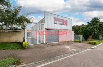 Barracão comercial à venda em araucária-pr, bairro capela velha: 2 salas, 1 banheiro, 4 vagas garagem, 200m² área