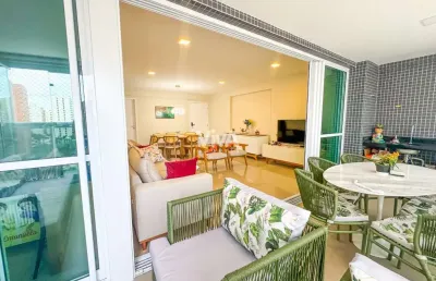 Apartamento com  4 suítes no meireles - porteira fechada