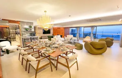 Apartamento com 3 suítes no meireles porteira fechada - vista mar