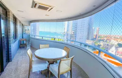 Apartamento com 3 suítes no mucuripe - vista mar - porteira fechada