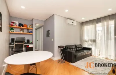 Apartamento com 60 m² de área útil, 2 dormitórios, banheiro social, 1 vaga