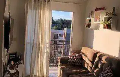 Apartamento á venda em cotia, 2 quartos, varanda, 1 vaga de garagem!!