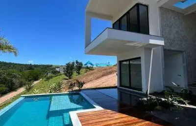 Casa nova a venda , terreno c/ 990 m² área constriuda 600 m² cond. serra azul