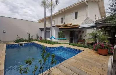Casa c/ 4 dorms, quintal c/ piscina, a/t de 275 m², cond. chácara das palmeiras imperiais