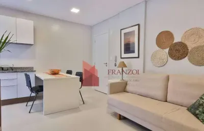 Locação: apartamento mobiliado e equipado, com suíte e 1 dormitório, praia brava, itajaí/sc!