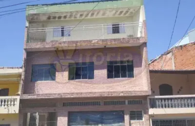 Casa comercial com 3 salas para alugar na Vila Falchi, Mauá 