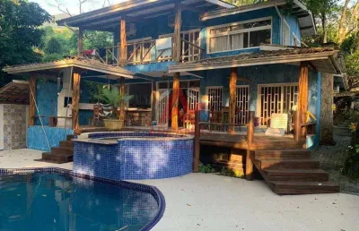 Casa para locação definitiva na praia do félix - ubatuba - sp