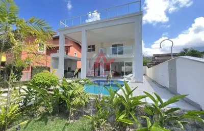 Sobrado novo a  venda em condomínio fechado em ubatuba - sp