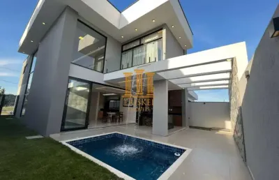 Sobrado 3 dorm com suíte master e piscina com cascata no cyrela - ca301