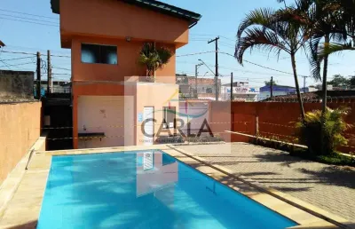 Sobrado de condomínio com 1 quarto, jardim las palmas, guarujá - r$ 310 mil, cod: 709
