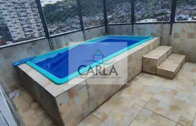 Cobertura com 3 quartos, jardim belmar, guarujá - r$ 490 mil, cod: 1137
