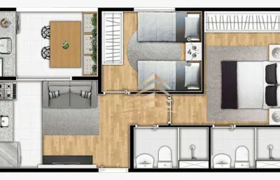 Vendo apartamento à venda, 43 m² por r$ 317.200 - vila das bandeiras - guarulhos/sp