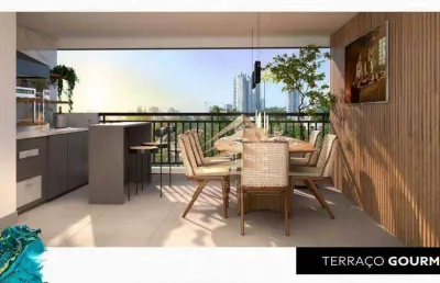 Apartamento com 3 dormitórios sendo 1 suíte com closet, varanda gourmet e 2 vagas  à venda, 98 m² por r$ 968.732 - centro - guarulhos/sp