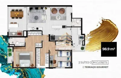 Apartamento à venda, 98 m² por r$ 1.010.845,00 - centro - guarulhos/sp