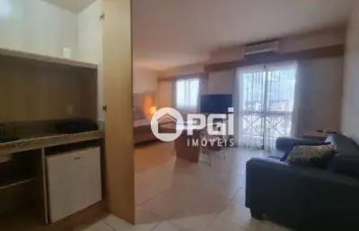 Flat com 1 dormitório para alugar, 41 m² - jardim américa - ribeirão preto/sp