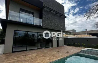 Casa com 5 dormitórios, 400 m² - venda por r$ 3.890.000,00 ou aluguel por r$ 25.000,00/mês - reserva santa luisa - ribeirão preto/sp