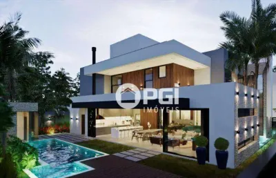 Casa com 5 dormitórios à venda, 500 m² por r$ 4.500.000,00 - alphaville - ribeirão preto/sp