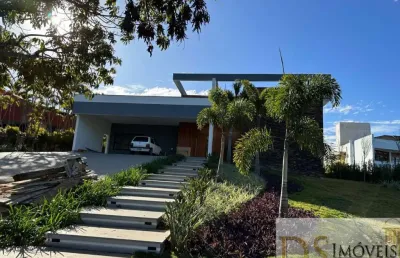 Bela casa residencial no condomínio terras de são josé em itu, 509 m², com 5 suítes e linda piscina