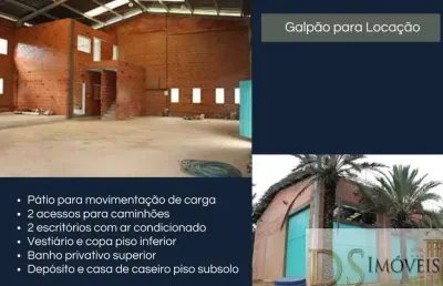 Barracão / galpão / depósito à venda na rodovia deputado do archimedes lammoglia, km 15,5, chácara são joão, itu por r$ 18.000.000