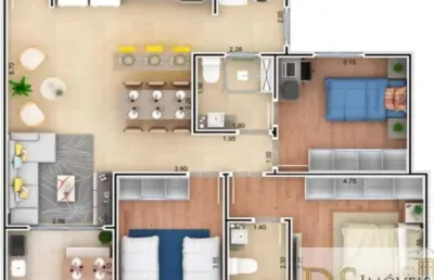 Apartamento com 3 quartos à venda na rua marcos aparecido mariano de almeida, 300, vila nova, itu, 76 m2 por r$ 450.000
