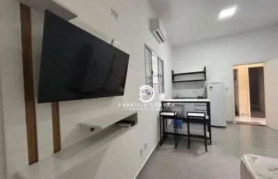 Kitnet mobiliada para locação com pacote completo incluso!