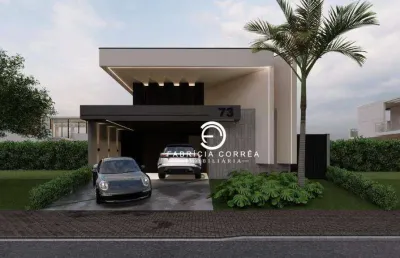 Casa térrea em construção com 3 dormitórios e área gourmet