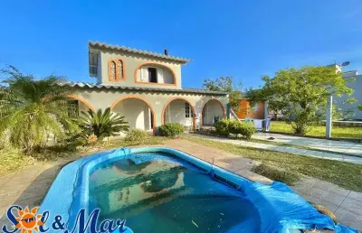 C209 sobrado com piscina em mariluz próximo ao mar/imbé