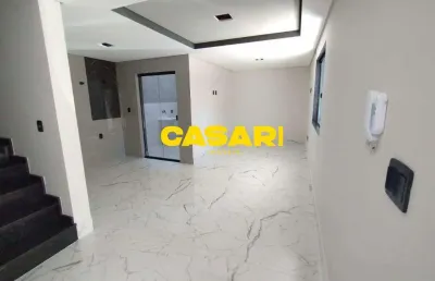 Sobrado novo com 2 suítes e terraço gourmet à venda – 91m² – parque das nações, santo andré