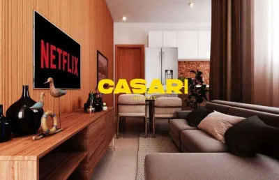 Cobertura com 2 dormitórios à venda, 93 m² - campestre - santo andré/sp
