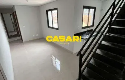 Cobertura com 2 dormitórios à venda, 91 m² por r$ 550.000 - santa maria - santo andré/sp